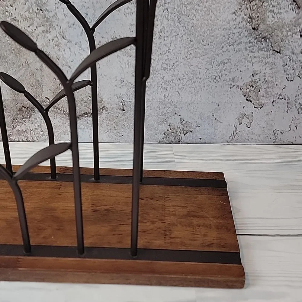 Wrought Iron Wine Rack Art Deco Style